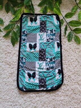 Baby Girl 'Kick Rocks Cowboy' Burp Cloth